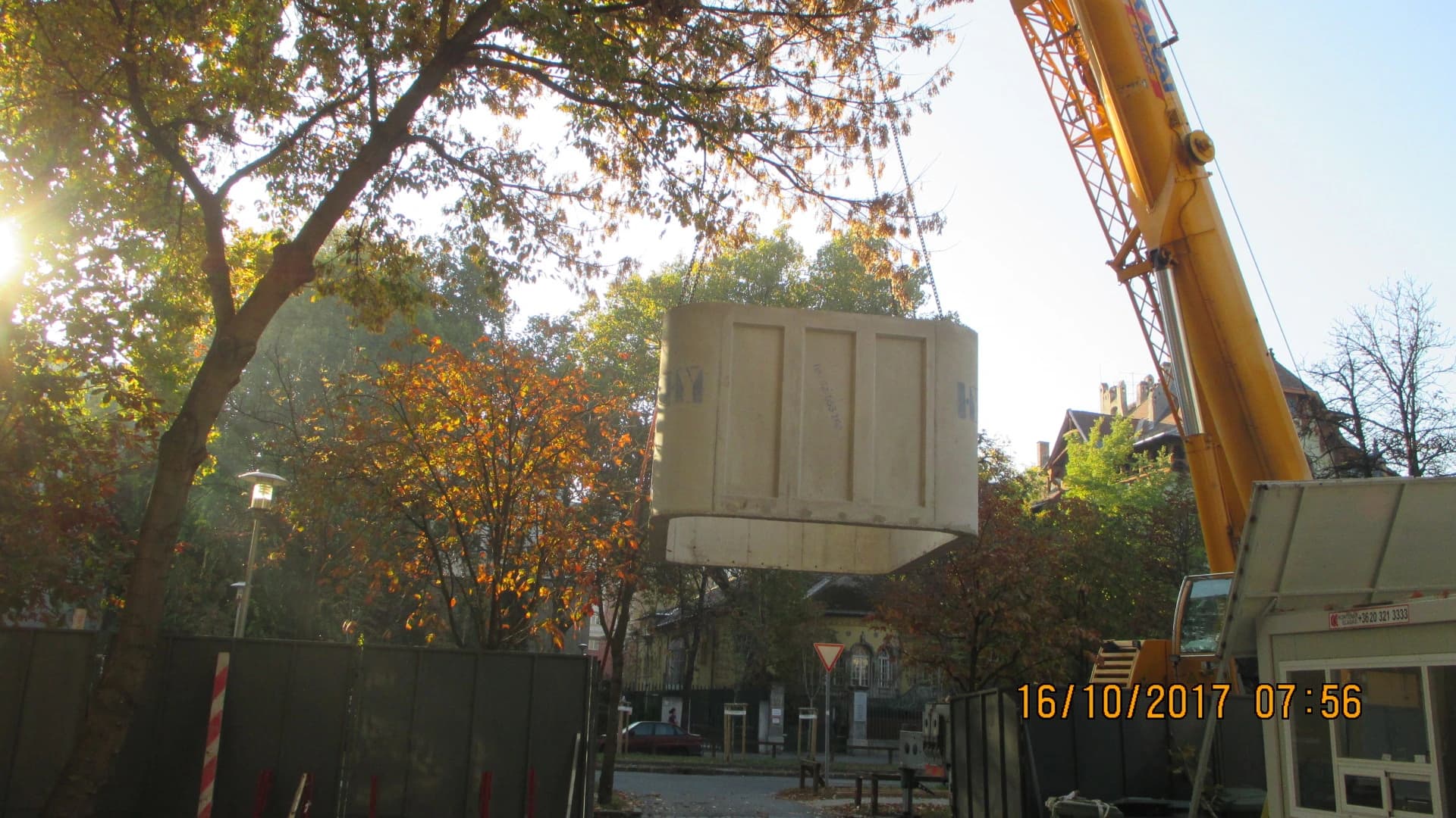 Csatornázási kivitelezési munkafázis közelről